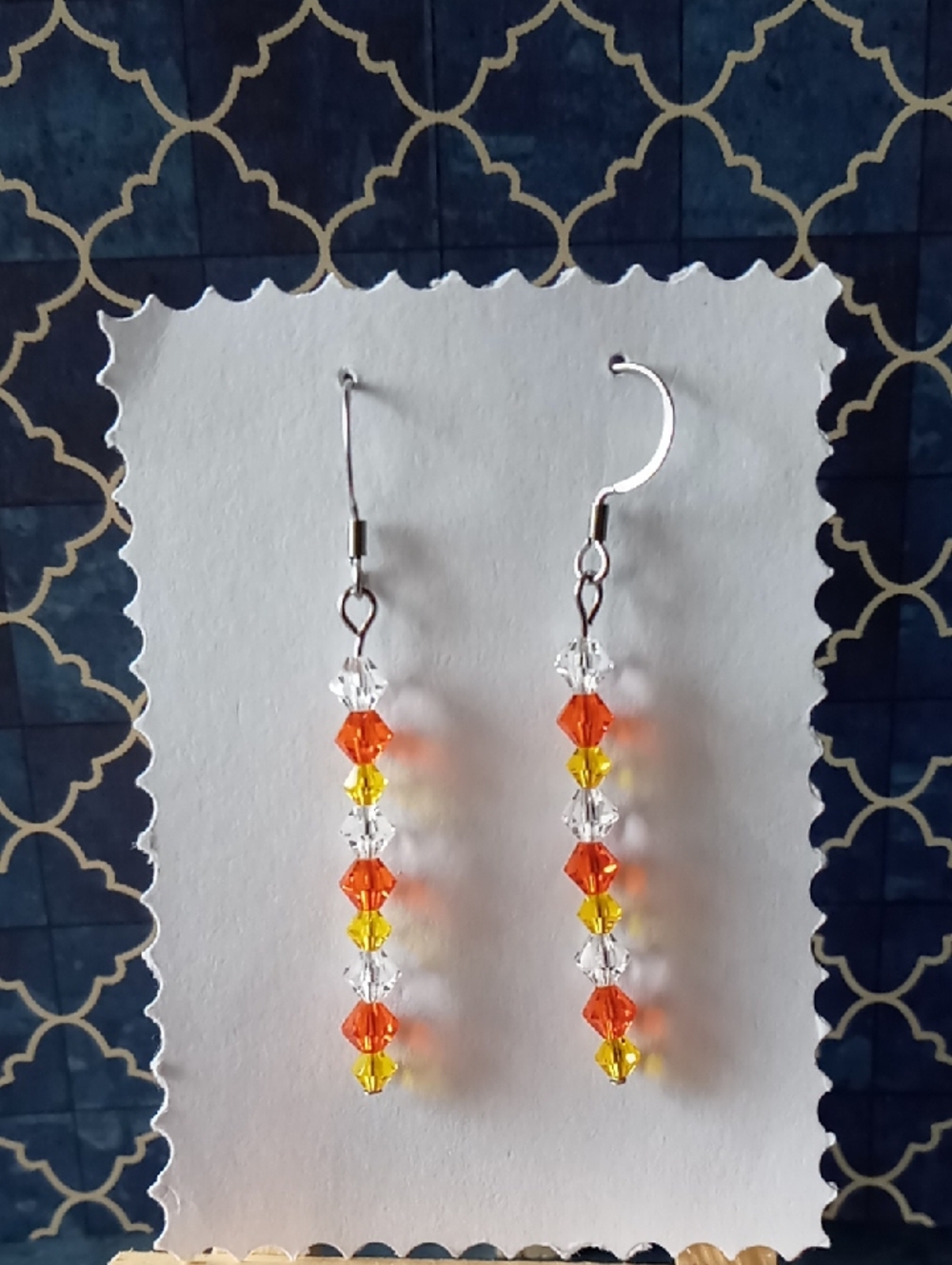 "Candy Corn" Earrings